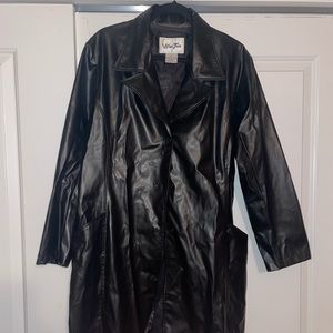 Leather Trench Coat